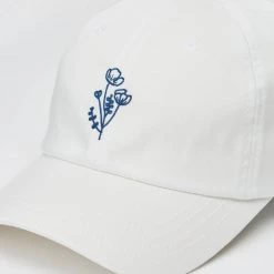 Tentree Flower Embroidery Peak Hat