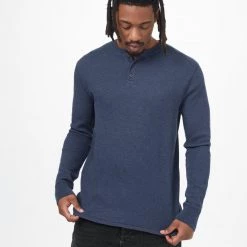 Tentree TreeWaffle Henley Longsleeve Men 32 Tentree TreeWaffle Henley Longsleeve Men