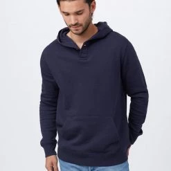 Tentree Men Treefleece 1/4 Button Hoodie