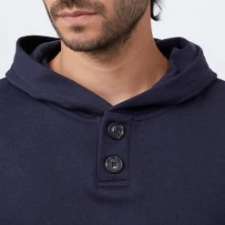 Tentree Men Treefleece 1/4 Button Hoodie