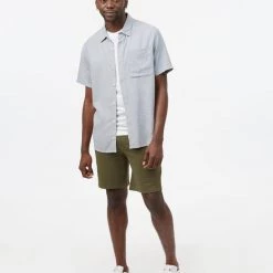 Tentree Men Hemp Button Front Shortsleeve Shirt