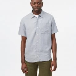 Tentree Men Hemp Button Front Shortsleeve Shirt