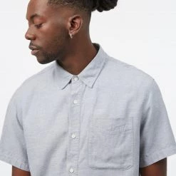 Tentree Men Hemp Button Front Shortsleeve Shirt