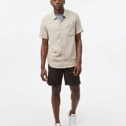 Tentree Men Hemp Button Front Shortsleeve Shirt
