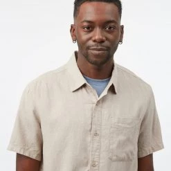 Tentree Men Hemp Button Front Shortsleeve Shirt