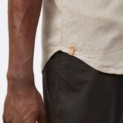 Tentree Men Hemp Button Front Shortsleeve Shirt