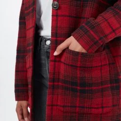 Tentree Women Flannel Cocoon Cardigan 34 Tentree Women Flannel Cocoon Cardigan