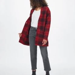Tentree Women Flannel Cocoon Cardigan 30 Tentree Women Flannel Cocoon Cardigan