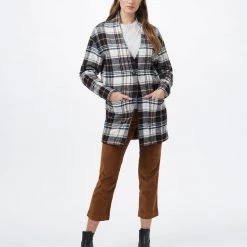 Tentree Women Flannel Cocoon Cardigan 35 Tentree Women Flannel Cocoon Cardigan