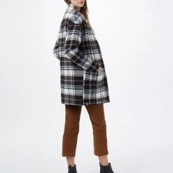 Tentree Women Flannel Cocoon Cardigan 36 Tentree Women Flannel Cocoon Cardigan