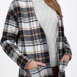 Tentree Women Flannel Cocoon Cardigan 37 Tentree Women Flannel Cocoon Cardigan