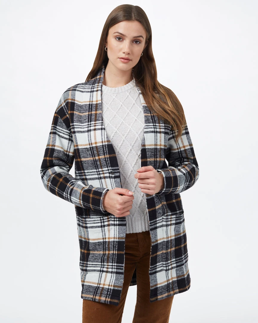 Tentree Women Flannel Cocoon Cardigan 3 Tentree Women Flannel Cocoon Cardigan