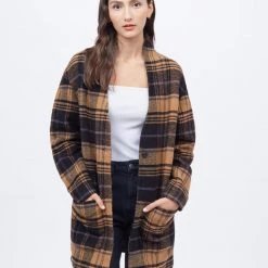 Tentree Women Flannel Cocoon Cardigan 40 Tentree Women Flannel Cocoon Cardigan