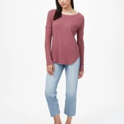 Tentree Women TreeWaffle Crew Longsleeve 64 Tentree Women TreeWaffle Crew Longsleeve