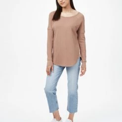Tentree Women TreeWaffle Crew Longsleeve 70 Tentree Women TreeWaffle Crew Longsleeve