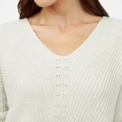 Tentree Women Highline Cotton V-Neck Sweater 43 Tentree Women Highline Cotton V-Neck Sweater