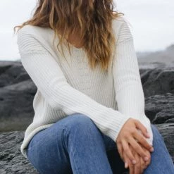 Tentree Women Highline Cotton V-Neck Sweater 51 Tentree Women Highline Cotton V-Neck Sweater