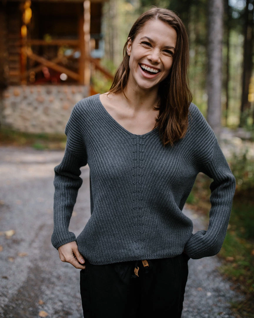 Tentree Women Highline Cotton V-Neck Sweater 16 Tentree Women Highline Cotton V-Neck Sweater