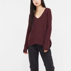 Tentree Women Highline Cotton V-Neck Sweater 68 Tentree Women Highline Cotton V-Neck Sweater