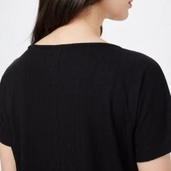 Tentree Women Ribbed Scoop Neck T-Shirt