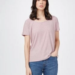 Tentree Women Ribbed Scoop Neck T-Shirt
