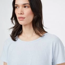 Tentree Women Ribbed Scoop Neck T-Shirt