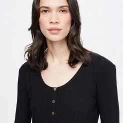 Tentree Women Ribbed Henley Longsleeve 20 Tentree Women Ribbed Henley Longsleeve