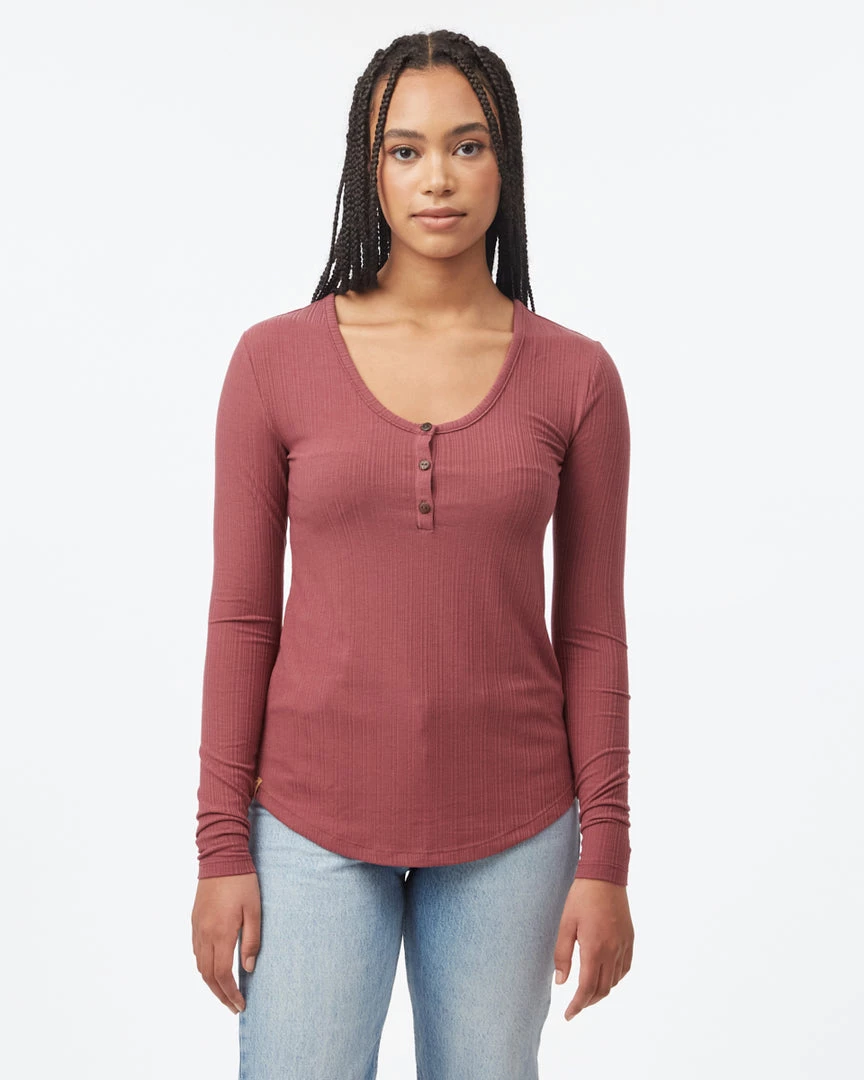 Tentree Women Ribbed Henley Longsleeve 4 Tentree Women Ribbed Henley Longsleeve