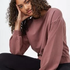 Tentree Balloon Sleeve French Terry Crew