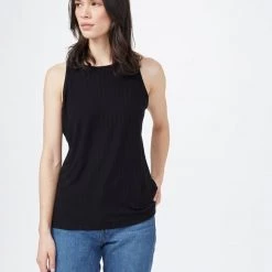Tentree Women Ribbed High Neck Tank