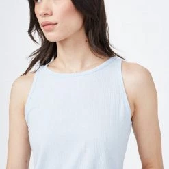 Tentree Women Ribbed High Neck Tank