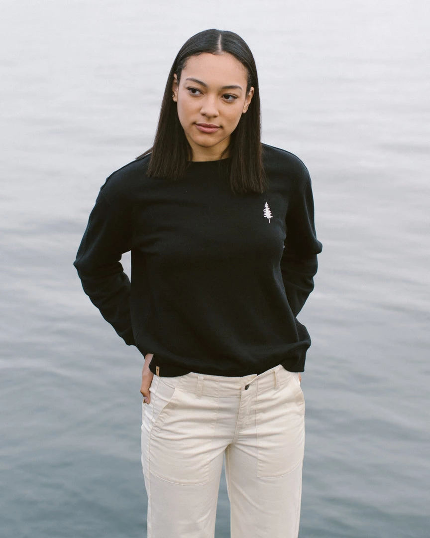 Tentree TreeFleece Golden Spruce Crew Women 12 Tentree TreeFleece Golden Spruce Crew Women