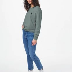 Tentree TreeFleece Golden Spruce Crew Women 64 Tentree TreeFleece Golden Spruce Crew Women