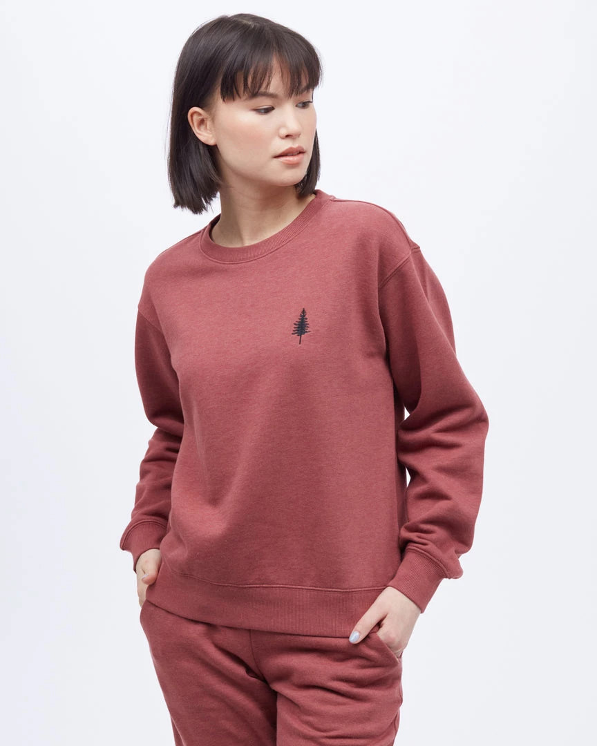 Tentree TreeFleece Golden Spruce Crew Women 9 Tentree TreeFleece Golden Spruce Crew Women