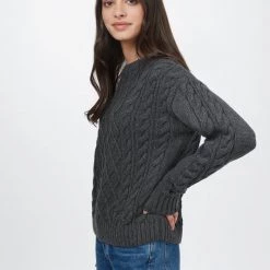 Tentree Women Highline Wool Cable Crew Sweater