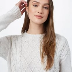 Tentree Women Highline Wool Cable Crew Sweater
