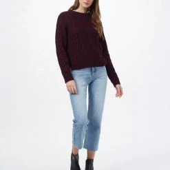 Tentree Women Highline Wool Cable Crew Sweater