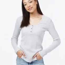 Tentree TreeWaffle Henley Longsleeve Women