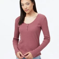 Tentree TreeWaffle Henley Longsleeve Women