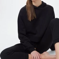 Tentree Women Cropped TreeFleece Hoodie