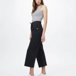 Tentree French Terry Cropped Wide Leg Sweatpant Women 33 Tentree French Terry Cropped Wide Leg Sweatpant Women