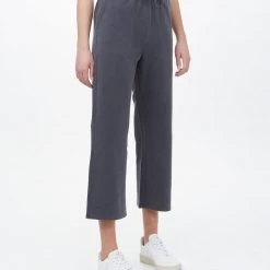 Tentree French Terry Cropped Wide Leg Sweatpant Women 34 Tentree French Terry Cropped Wide Leg Sweatpant Women