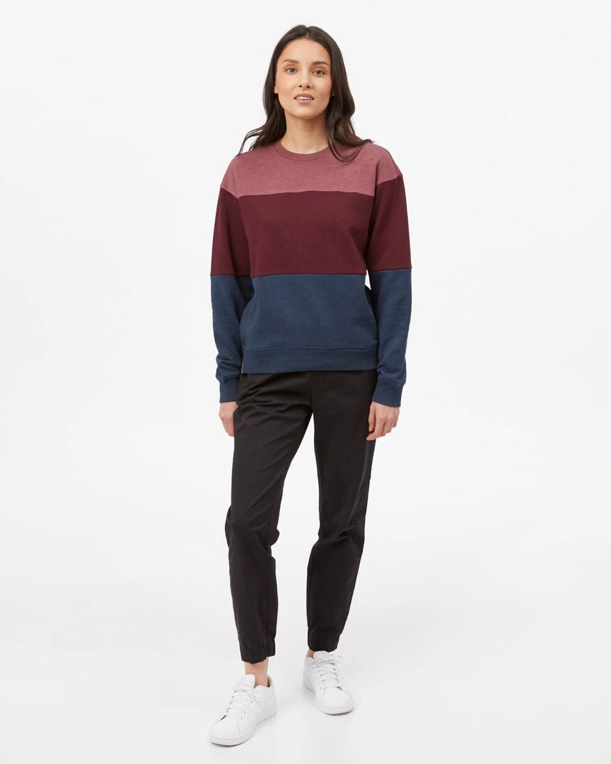 Tentree Women Treefleece Blocked Crew 5 Tentree Women Treefleece Blocked Crew